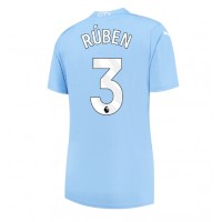 Camiseta Manchester City Ruben Dias #3 Primera Equipación para mujer 2023-24 manga corta
